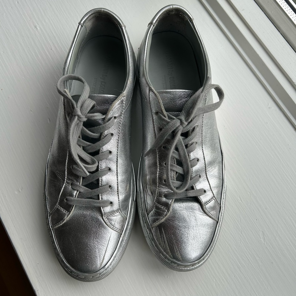 Common Projects Women's Silver Sneakers